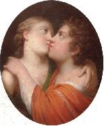 unknow artist Two lovers embracing Germany oil painting artist